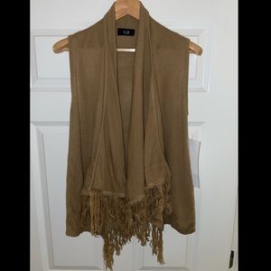 Tan sweater vest
